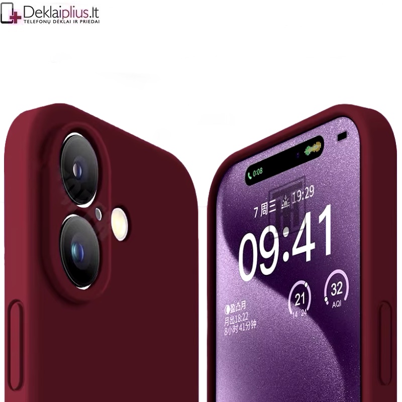 Liquid Air silikoninis bordo dėklas - su kameros apsauga (Apple Iphone 16 Plus) Liquid Air silikoninis bordo dėklas - su kameros apsauga (Apple Iphone 16 Plus)